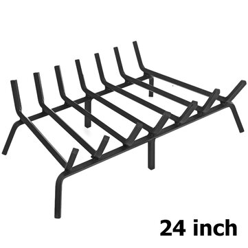 KingSo 24IN Fireplace Log Grate Heavy Duty Steel Construction Sturdy Fireplace Grate Compact Design Fireplace