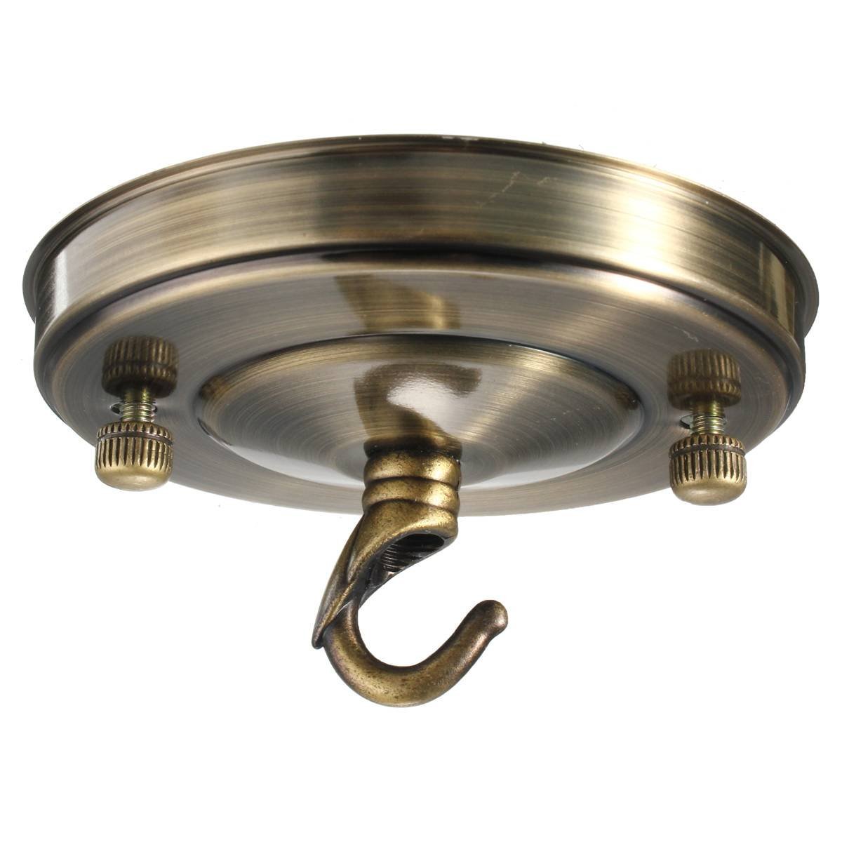Kingso Retro Vintage Ceiling Rose Hook Plate Holder 105mm Chandelier Kingso Retro Vintage Ceiling Rose Hook Plate Holder 105mm Chandelier Pendant Lamp Light Ing Accessory Diy Antique Bronze