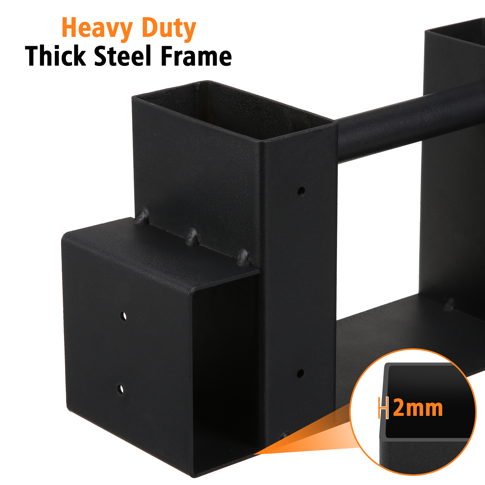 KingSo Firewood Rack Bracket Kit Heavy Duty Steel Log Wood Rack