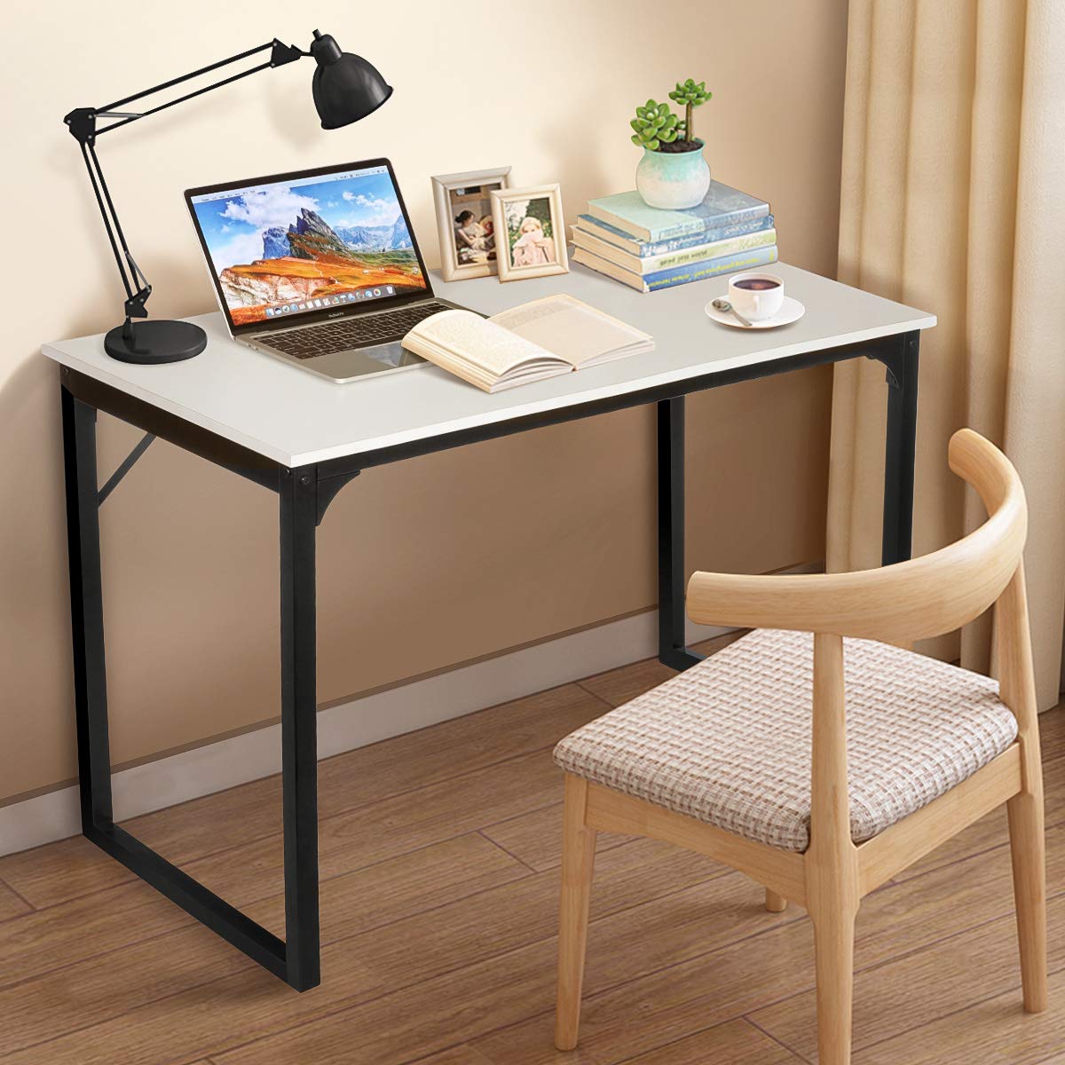 KingSo Computer Desk 39" Modern Simple Style Laptop Office Desk Wood