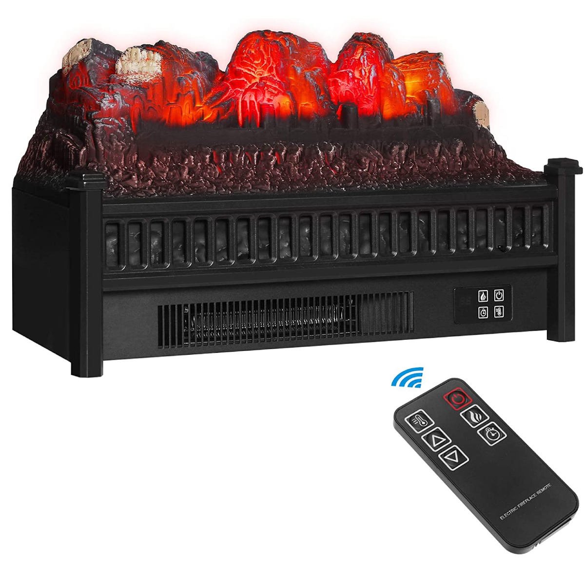 fake fireplace insert heater